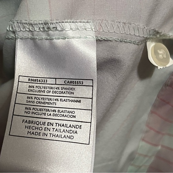 NIKE Golf Dri-Fit Top Green White Striped - Picture 4 of 9